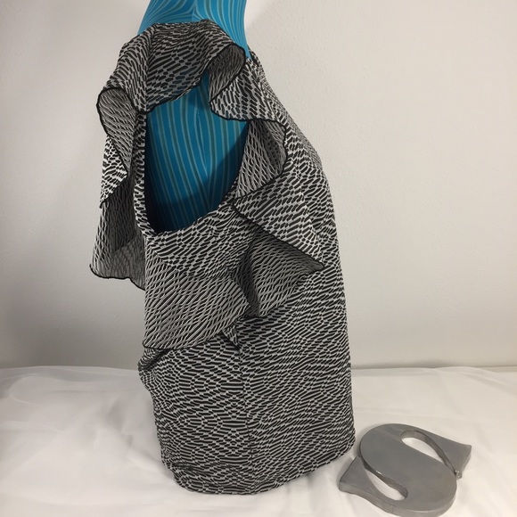 Antonio Melani black and white sleeveless blouse - Picture 2 of 5